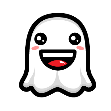 Ghost character tattoo design