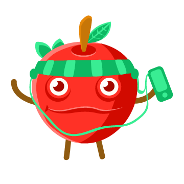 Apple character tattoo design